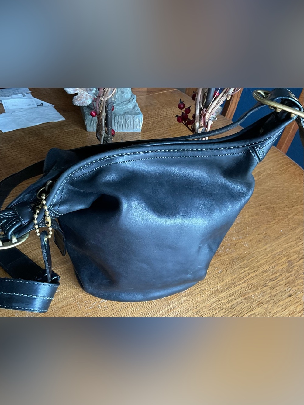Coach Bleecker Tattersall Shoulder Bag, Style #11422